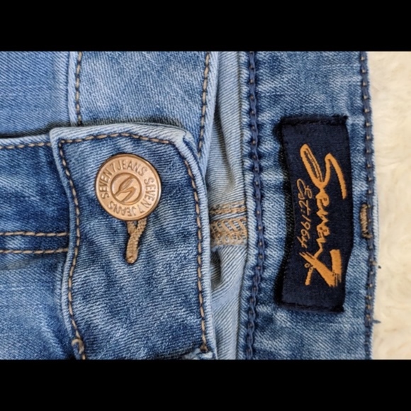Seven7 cropped jeans size 6 capris light wash - Picture 4 of 8